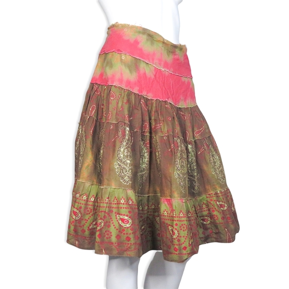Bebe Skirt Fairy Y2K Indie Bohemian Boho S Small - Picture 2 of 5